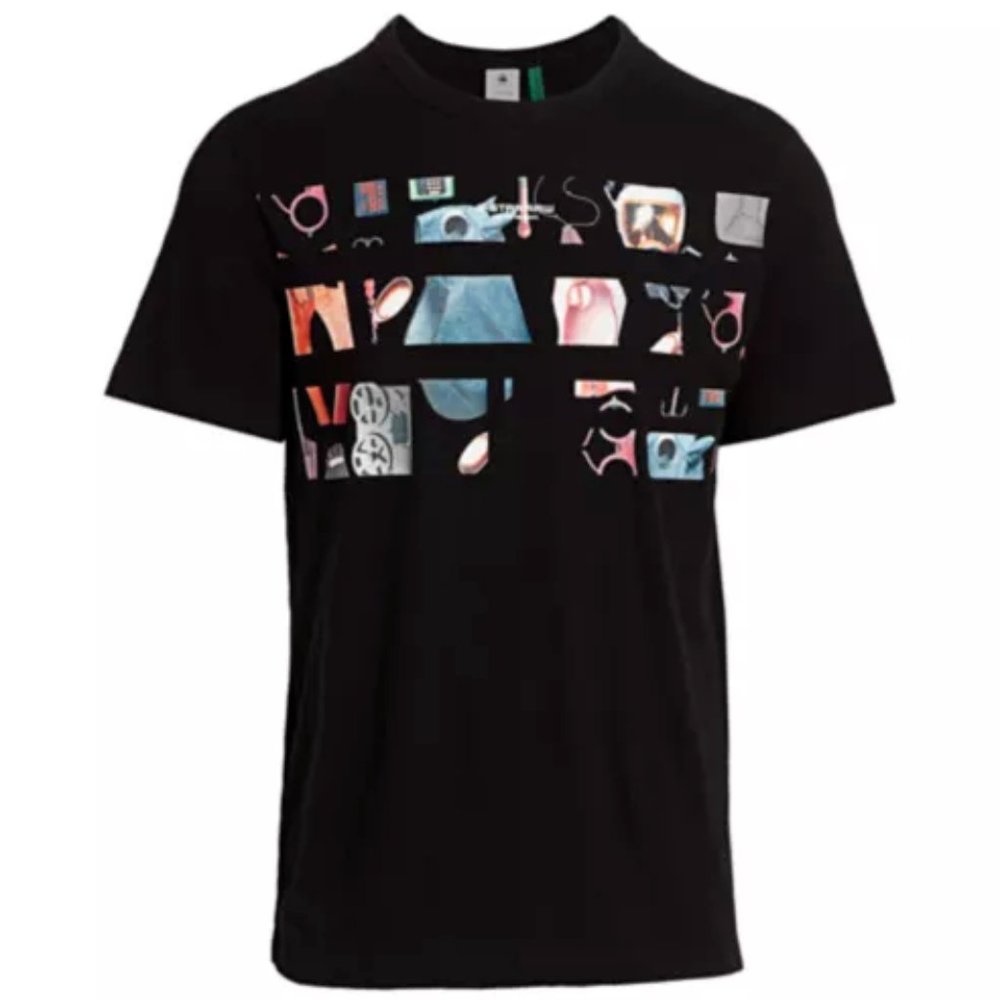 G-Star RAW Photo Cutout Graphic T-Shirt - LARGE